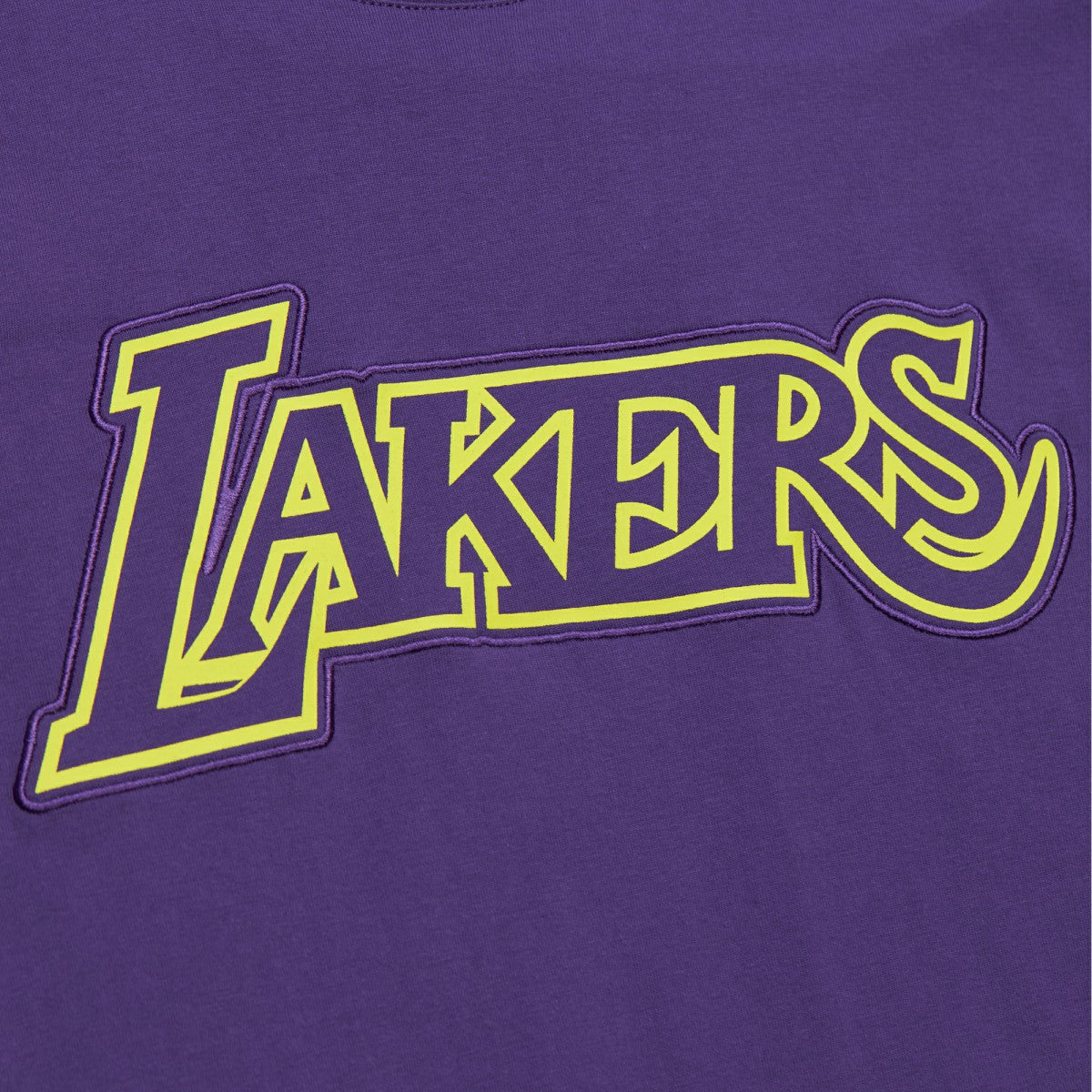 Los Angeles Lakers Hardwood Classics Neon Nights Premium T-Shirt Purple | Mitchell & Ness Near Me