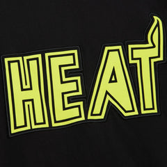 Miami Heat Hardwood Classics Neon Nights Premium T-Shirt Black | Mitchell & Ness US