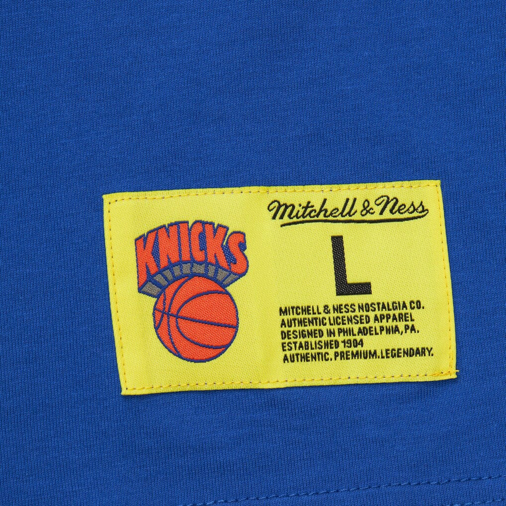 New York Knicks Hardwood Classics Neon Nights Premium T-Shirt Blue | Mitchell & Ness Near Me
