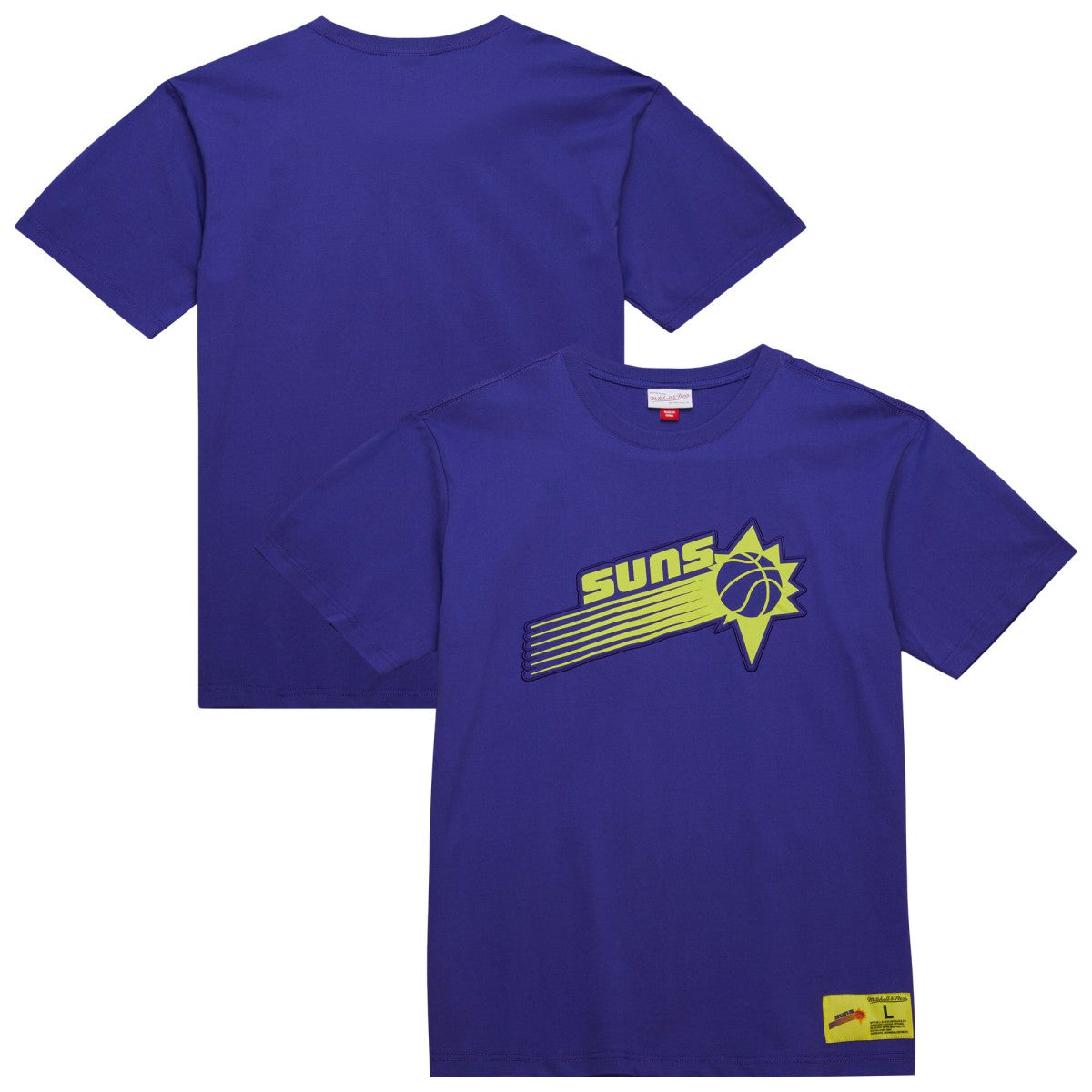 Phoenix Suns Hardwood Classics Neon Nights Premium T-Shirt Purple | Mitchell & Ness online