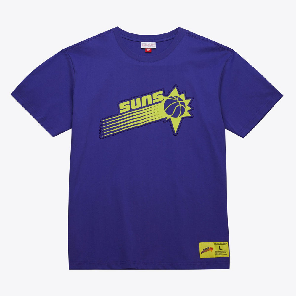 Phoenix Suns Hardwood Classics Neon Nights Premium T-Shirt Purple | Mitchell & Ness online