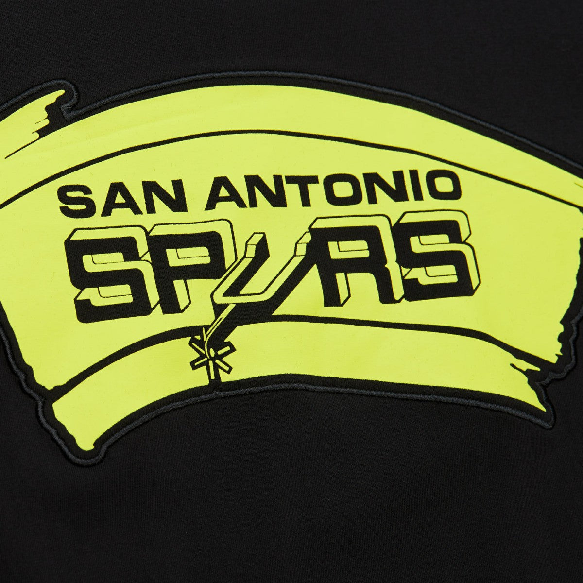 San Antonio Spurs Hardwood Classics Neon Nights Premium T-Shirt Black | Mitchell & Ness for sale