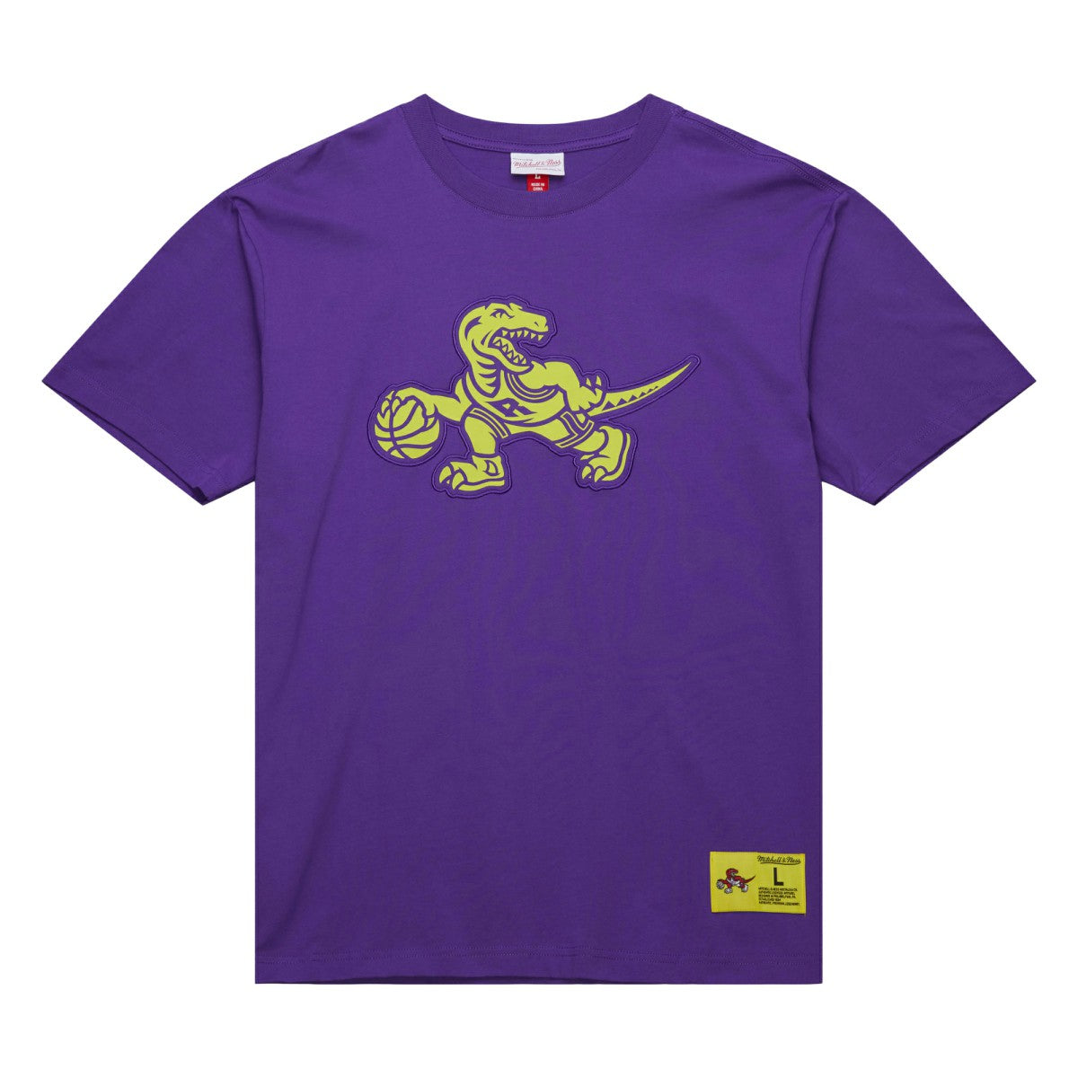 Toronto Raptors Hardwood Classics Neon Nights Premium T-Shirt Raptors Purple | Mitchell & Ness for sale