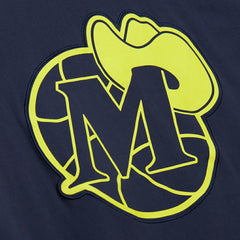 Dallas Mavericks Hardwood Classics Neon Nights Premium T-Shirt for sale Navy | Mitchell & Ness for sale