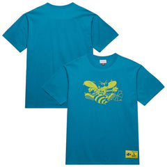 Charlotte Hornets Hardwood Classics Neon Nights Premium T-Shirt Teal | Mitchell & Ness online