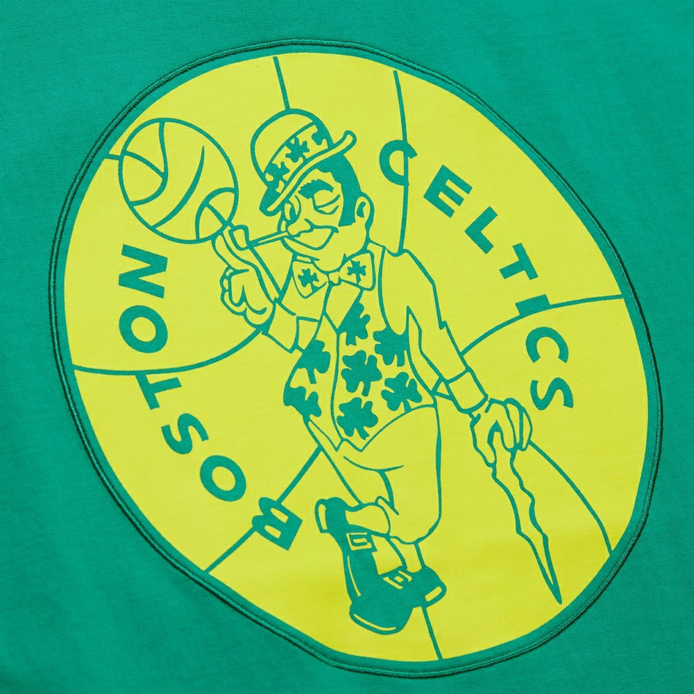 Boston Celtics Hardwood Classics Neon Nights Premium T-Shirt Kelly Green | Mitchell & Ness Lifestyle