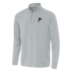 Atlanta Falcons Antigua Bright Quarter-Zip Top Heather Gray