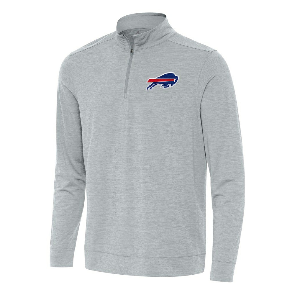 Buffalo Bills Antigua Bright Quarter-Zip Top Heather Gray