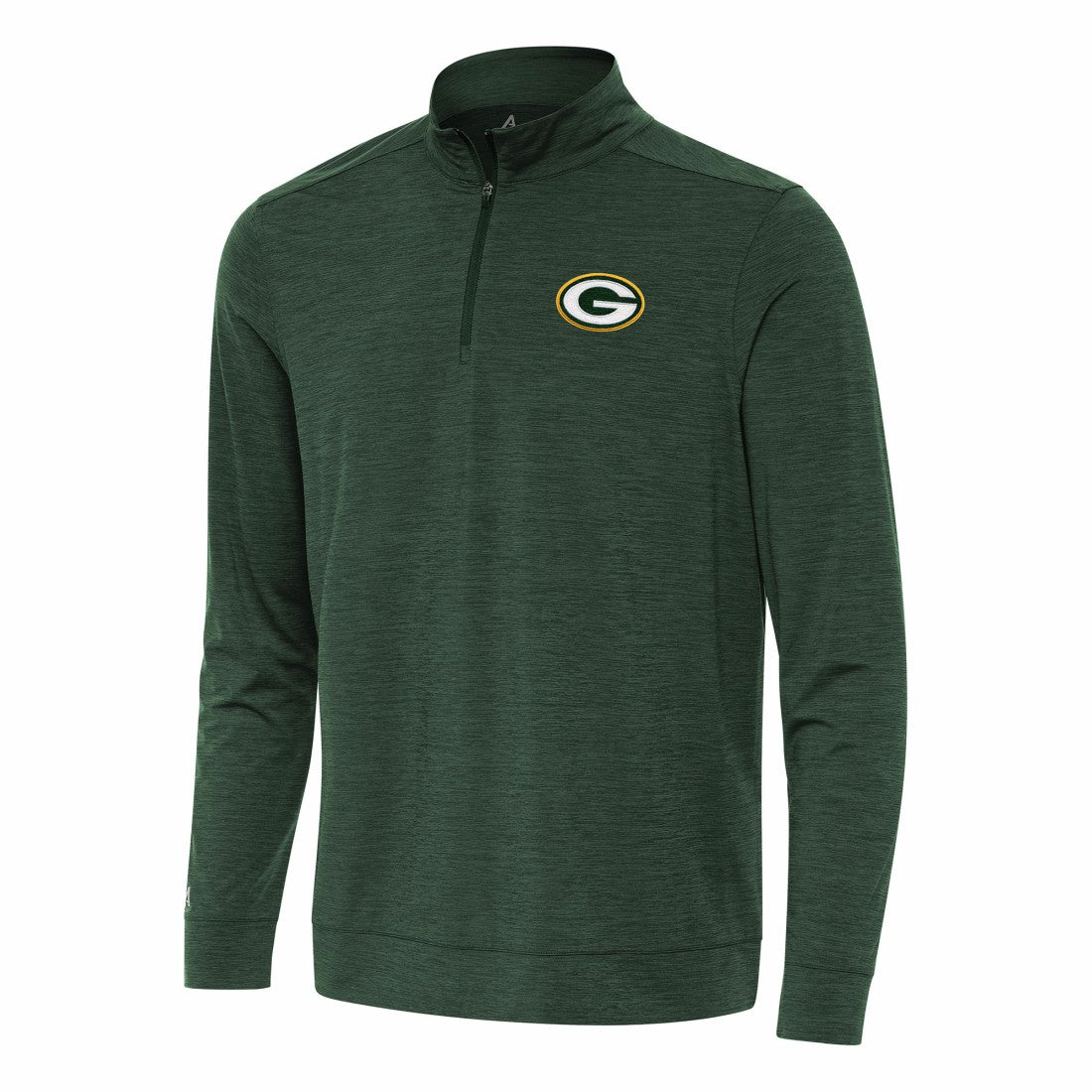 Green Bay Packers Antigua Bright Quarter-Zip Top Green