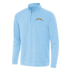 Los Angeles Chargers Antigua Bright Quarter-Zip Top Powder Blue