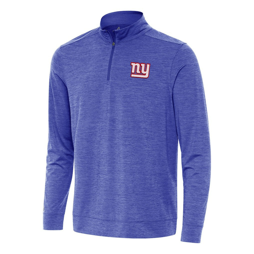 New York Giants Antigua Bright Quarter-Zip Top Heather Royal
