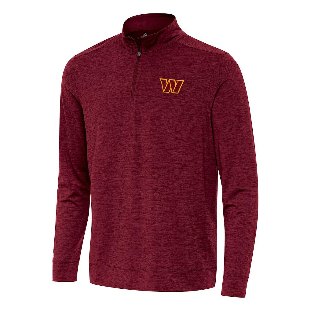 Washington Commanders Antigua Bright Quarter-Zip Top Burgundy