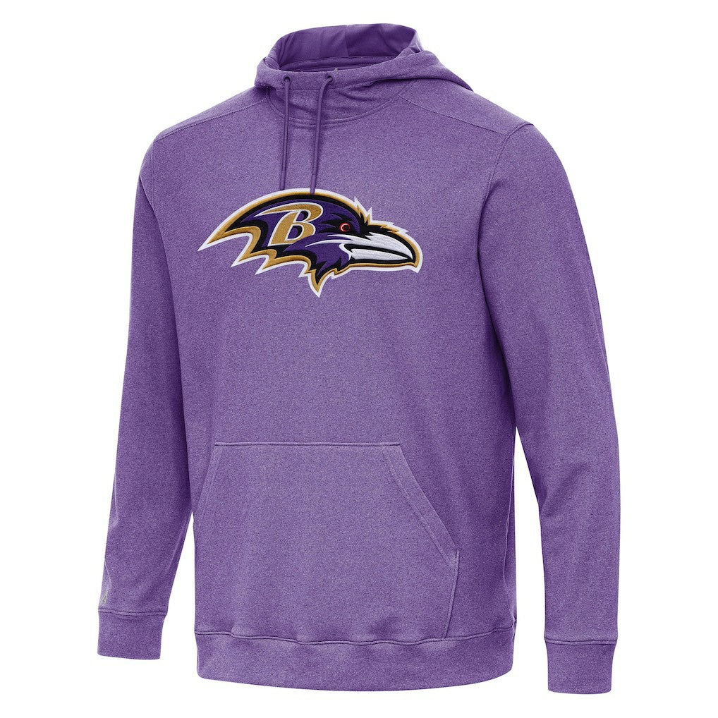Baltimore Ravens Antigua Cloud Pullover Hoodie Heather Purple