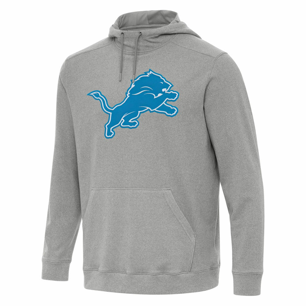 Detroit Lions Antigua Cloud Pullover Hoodie Heather Gray