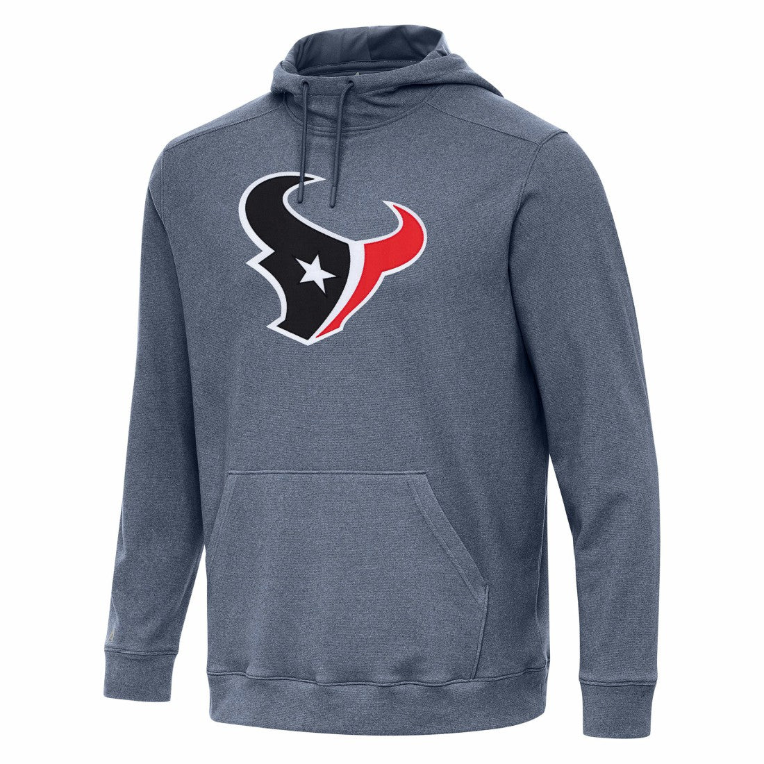 Houston Texans Antigua Cloud Pullover Hoodie Heather Navy