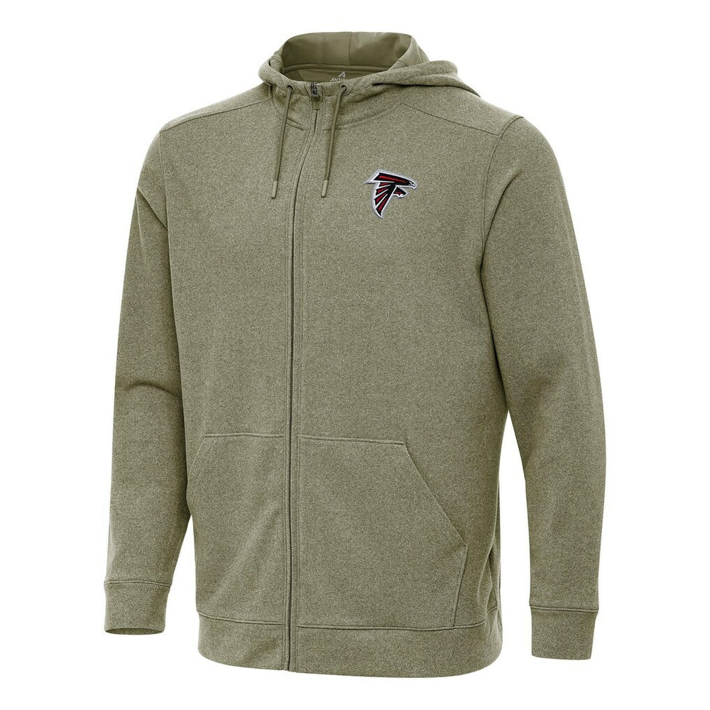 Atlanta Falcons Antigua Effortless Full-Zip Hoodie Olive