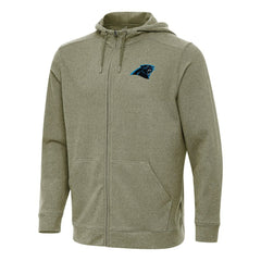 Carolina Panthers Antigua Effortless Full-Zip Hoodie Olive