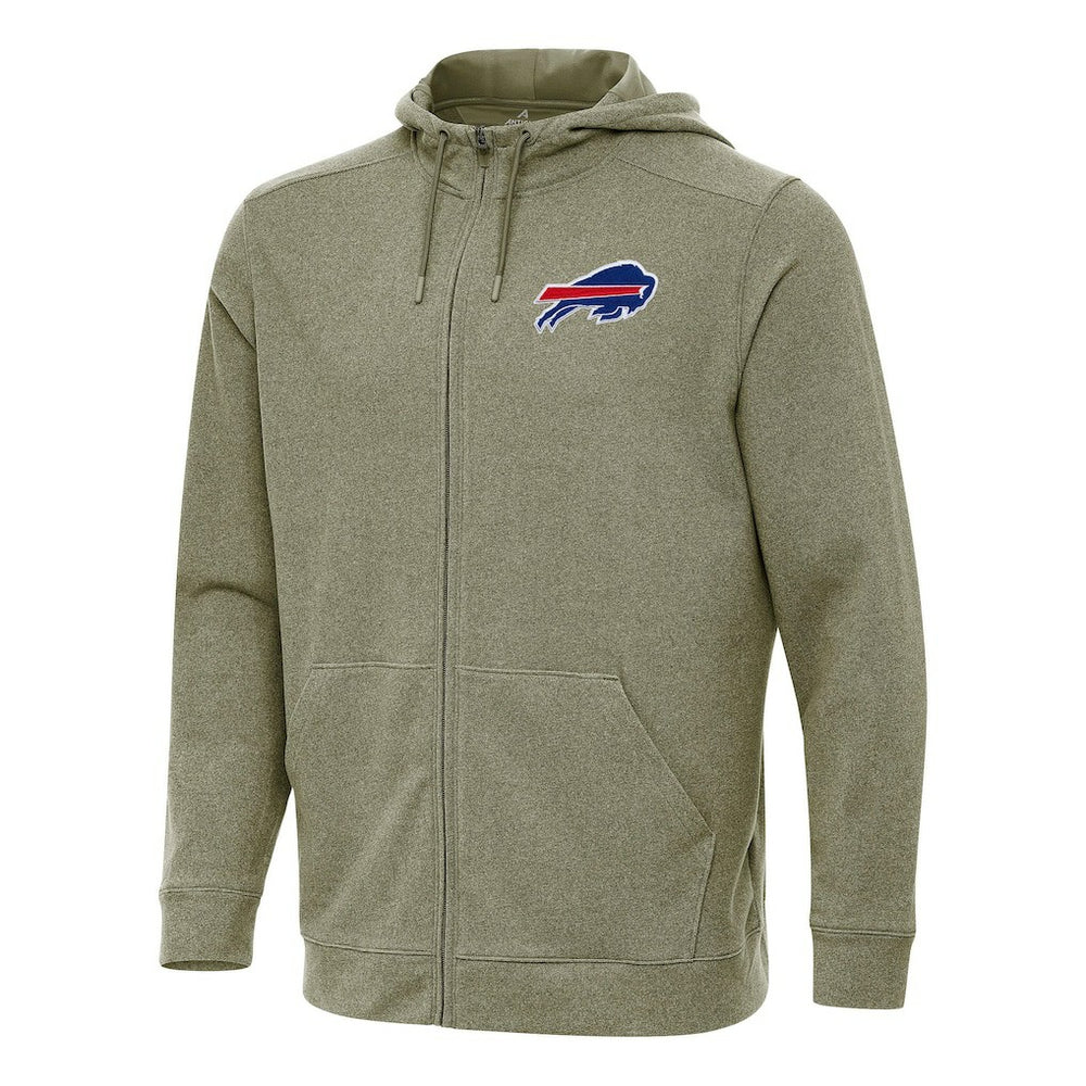 Buffalo Bills Antigua Effortless Full-Zip Hoodie Olive