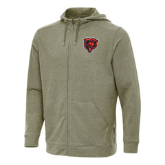 Chicago Bears Antigua Effortless Full-Zip Hoodie Olive