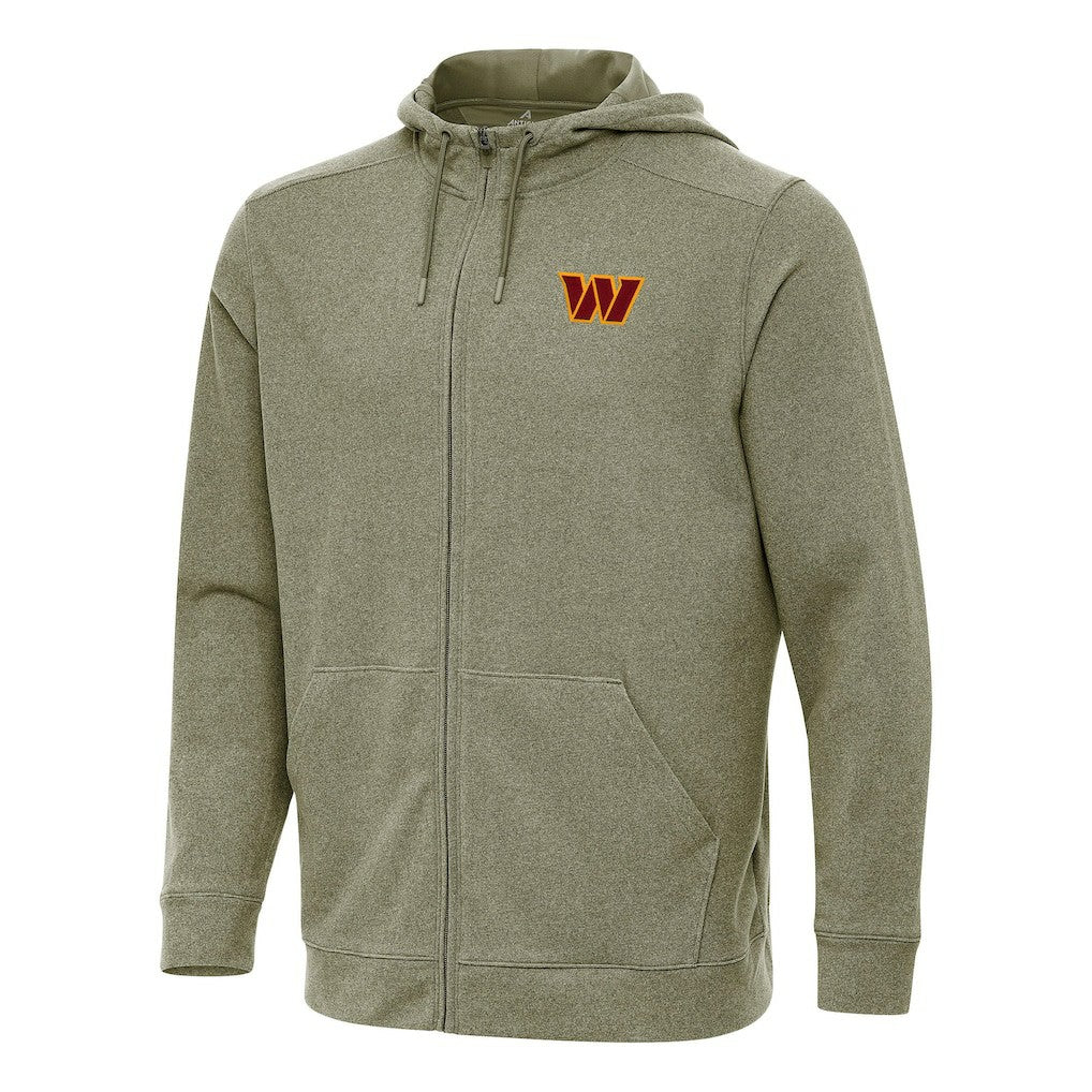 Washington Commanders Antigua Effortless Full-Zip Hoodie Olive
