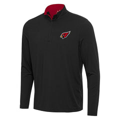 Arizona Cardinals Antigua Content Quarter-Zip Pullover Top Black/Cardinal