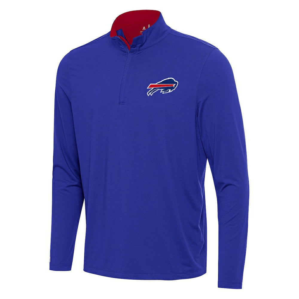 Buffalo Bills Antigua Content Quarter-Zip Pullover Top Royal/Red
