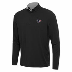 Houston Texans Antigua Content Quarter-Zip Pullover Top Black/Gray