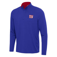 New York Giants Antigua Content Quarter-Zip Pullover Top Royal/Red
