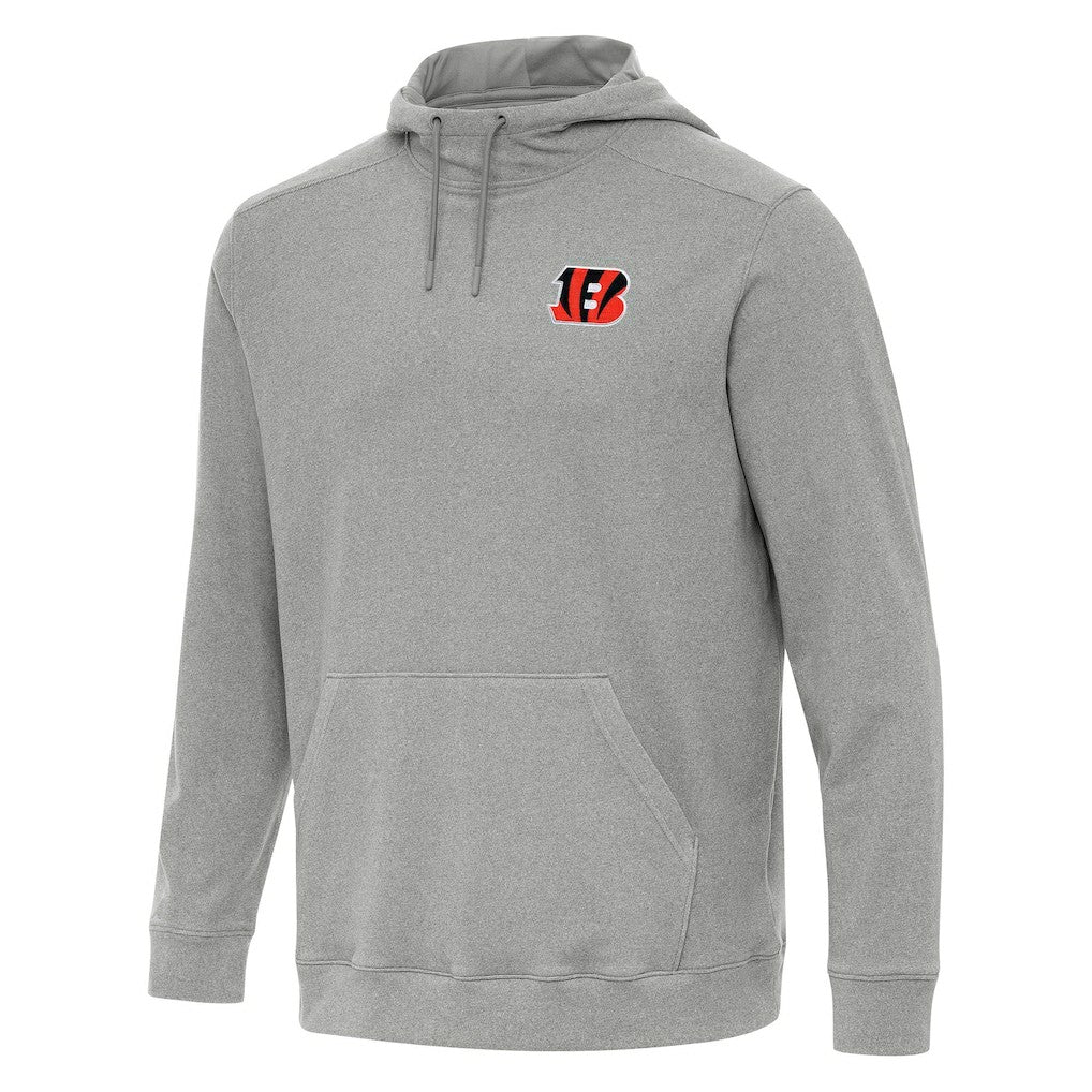 Cincinnati Bengals Antigua Cloud Pullover Hoodie Heather Gray