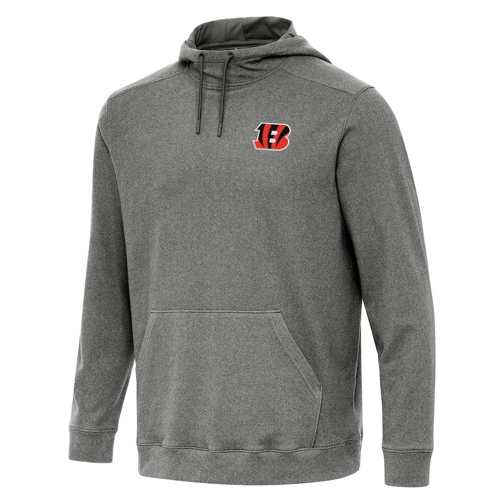 Cincinnati Bengals Antigua Cloud Pullover Hoodie Heather Black