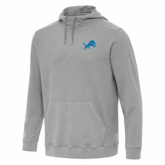 Detroit Lions Antigua Cloud Pullover Hoodie Heather Gray