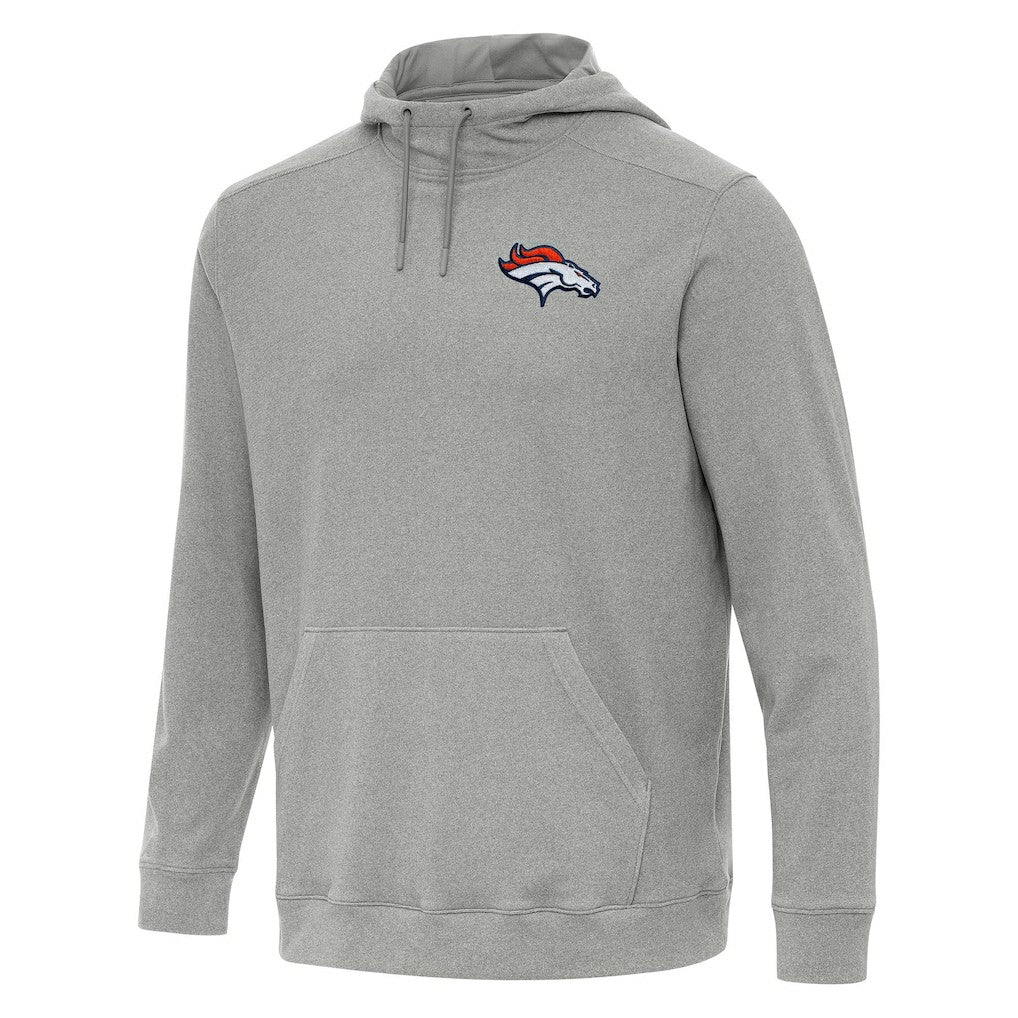 Denver Broncos Antigua Cloud Pullover Hoodie Heather Gray