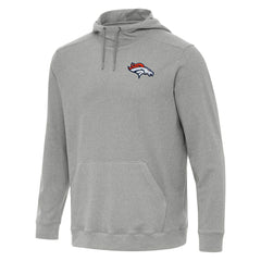 Denver Broncos Antigua Cloud Pullover Hoodie Heather Gray