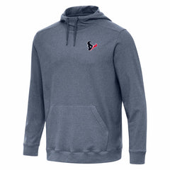 Houston Texans Antigua Cloud Pullover Hoodie Heather Navy