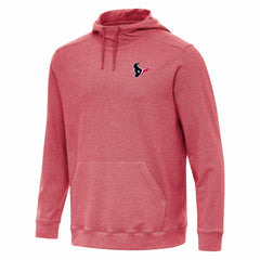 Houston Texans Antigua Cloud Pullover Hoodie Heather Red