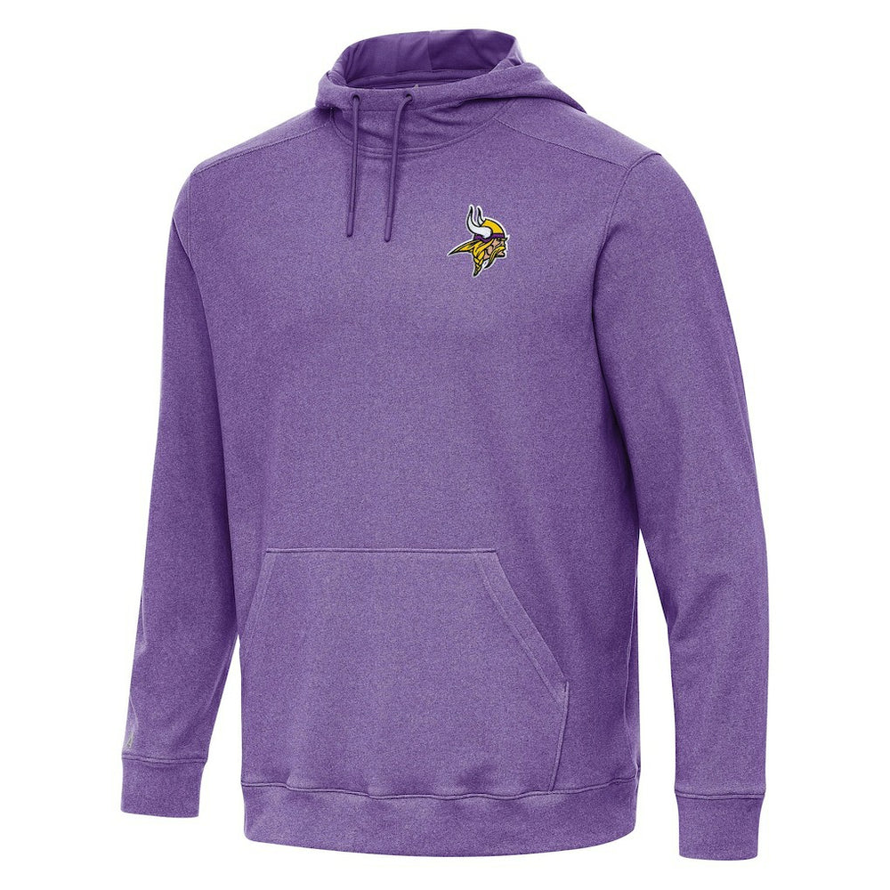 Minnesota Vikings Antigua Cloud Pullover Hoodie Heather Purple
