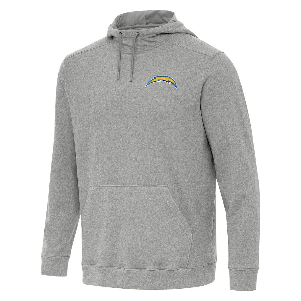 Los Angeles Chargers Antigua Cloud Pullover Hoodie Heather Gray