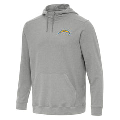 Los Angeles Chargers Antigua Cloud Pullover Hoodie Heather Gray