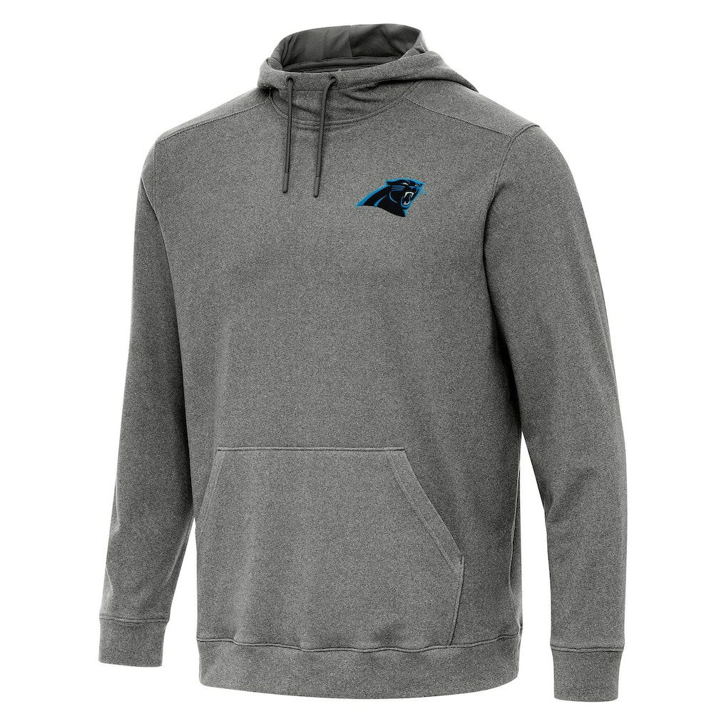 Carolina Panthers Antigua Cloud Pullover Hoodie Heather Black