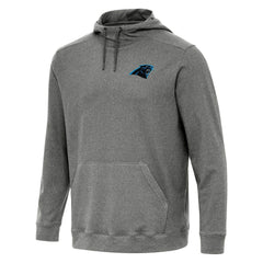 Carolina Panthers Antigua Cloud Pullover Hoodie Heather Black