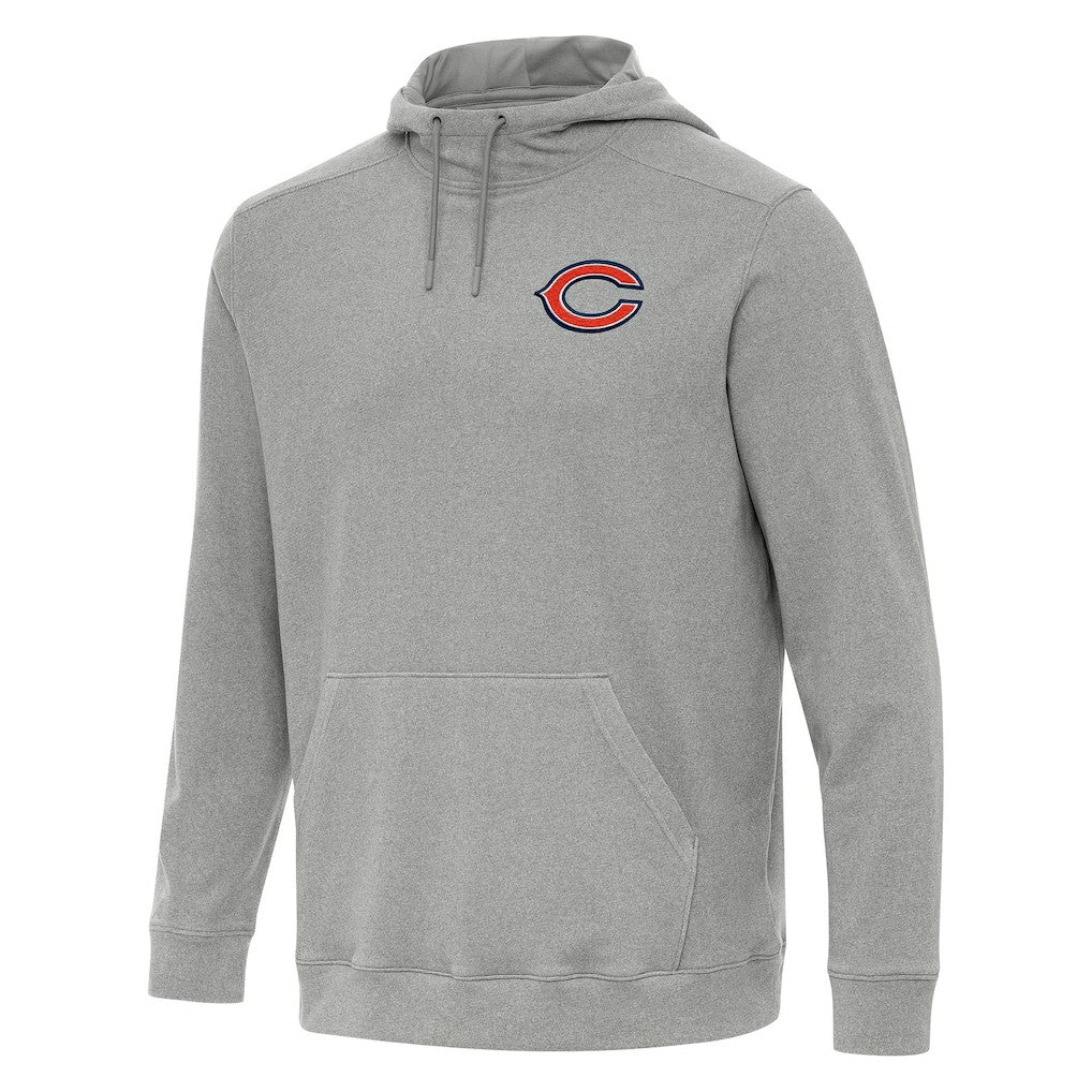 Chicago Bears Antigua Cloud Pullover Hoodie Heather Gray