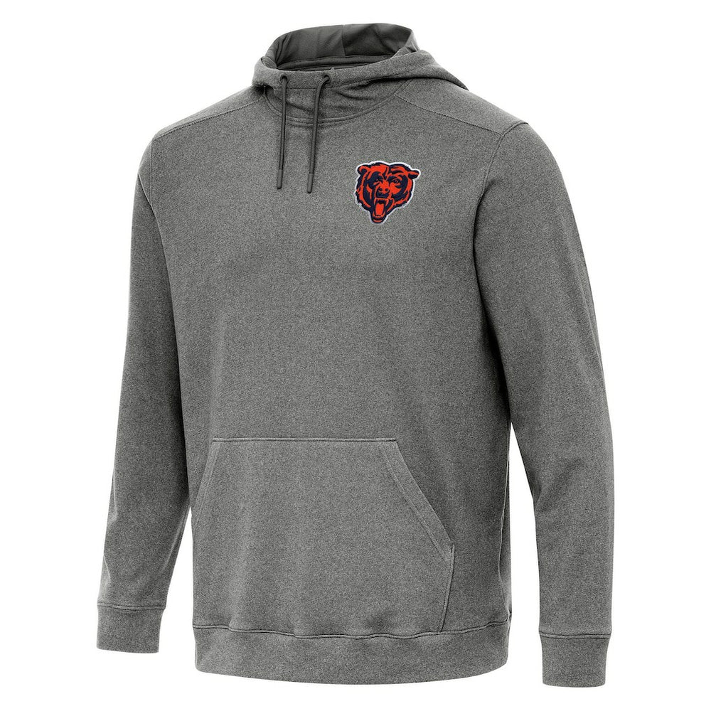 Chicago Bears Antigua Cloud Pullover Hoodie Heather Black