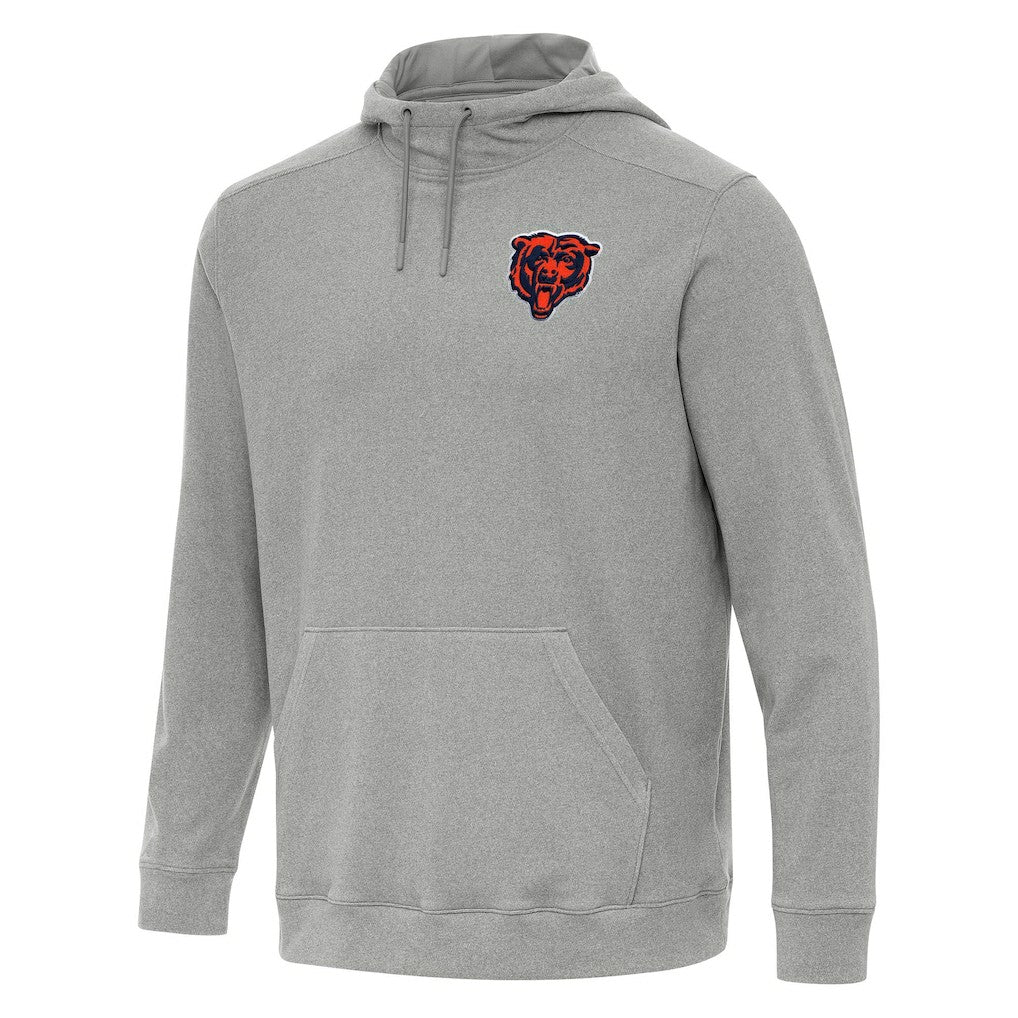 Chicago Bears Antigua Cloud Pullover Hoodie Heather Gray