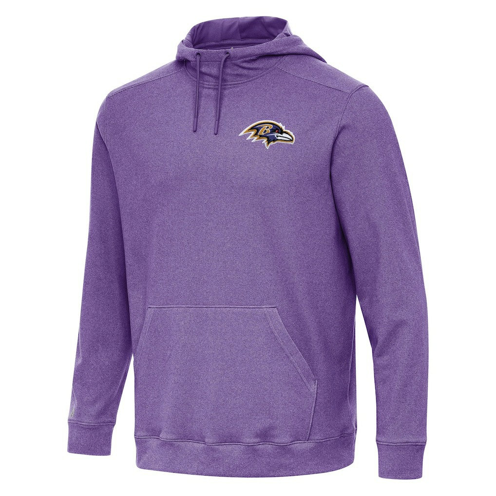 Baltimore Ravens Antigua Cloud Pullover Hoodie Heather Purple