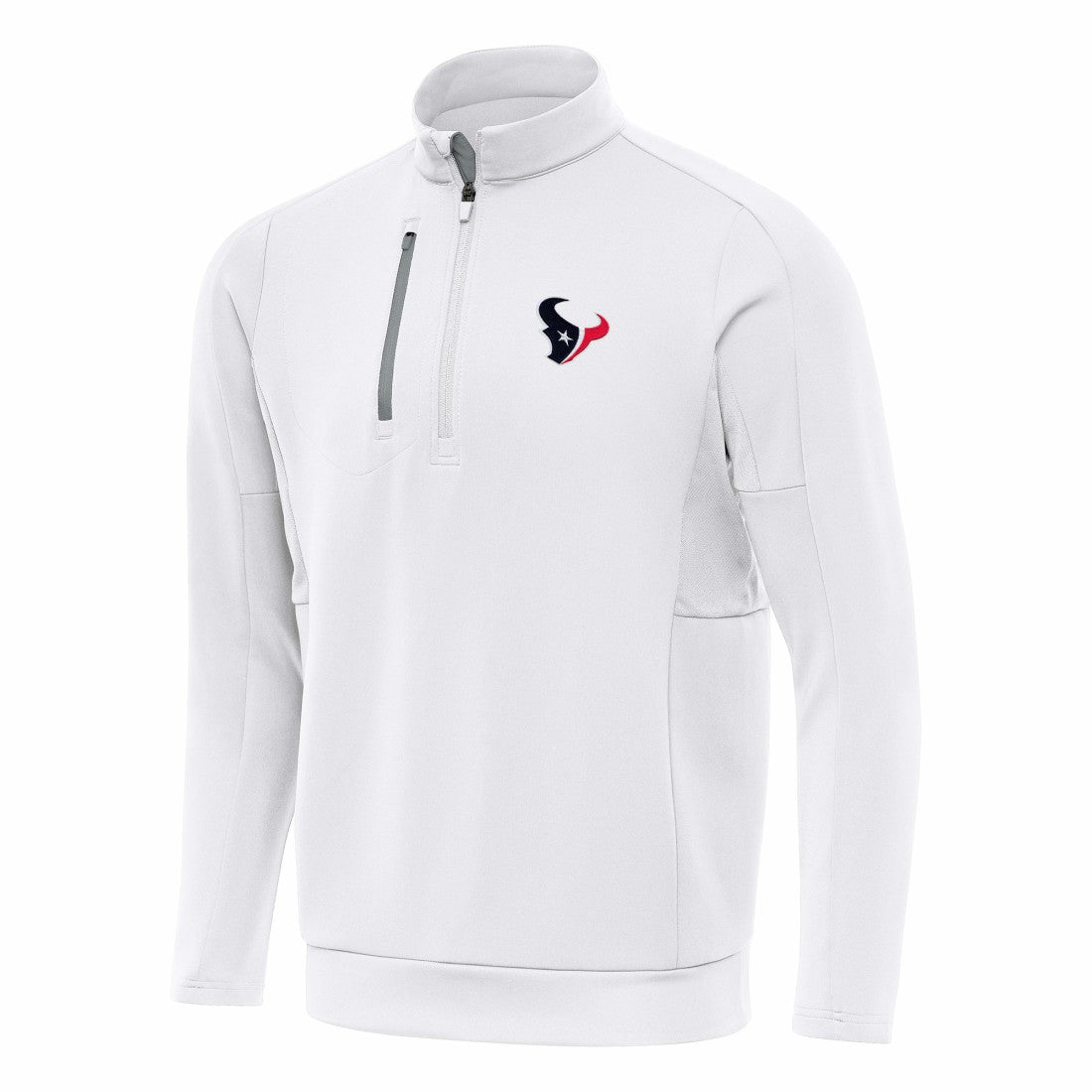 Houston Texans Antigua Generation Quarter-Zip Pullover Top White