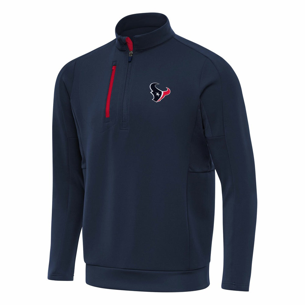 Houston Texans Antigua Generation Quarter-Zip Pullover Top Navy