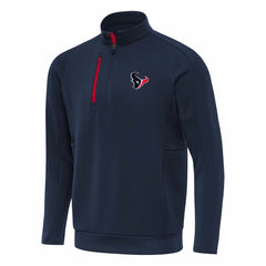 Houston Texans Antigua Generation Quarter-Zip Pullover Top Navy