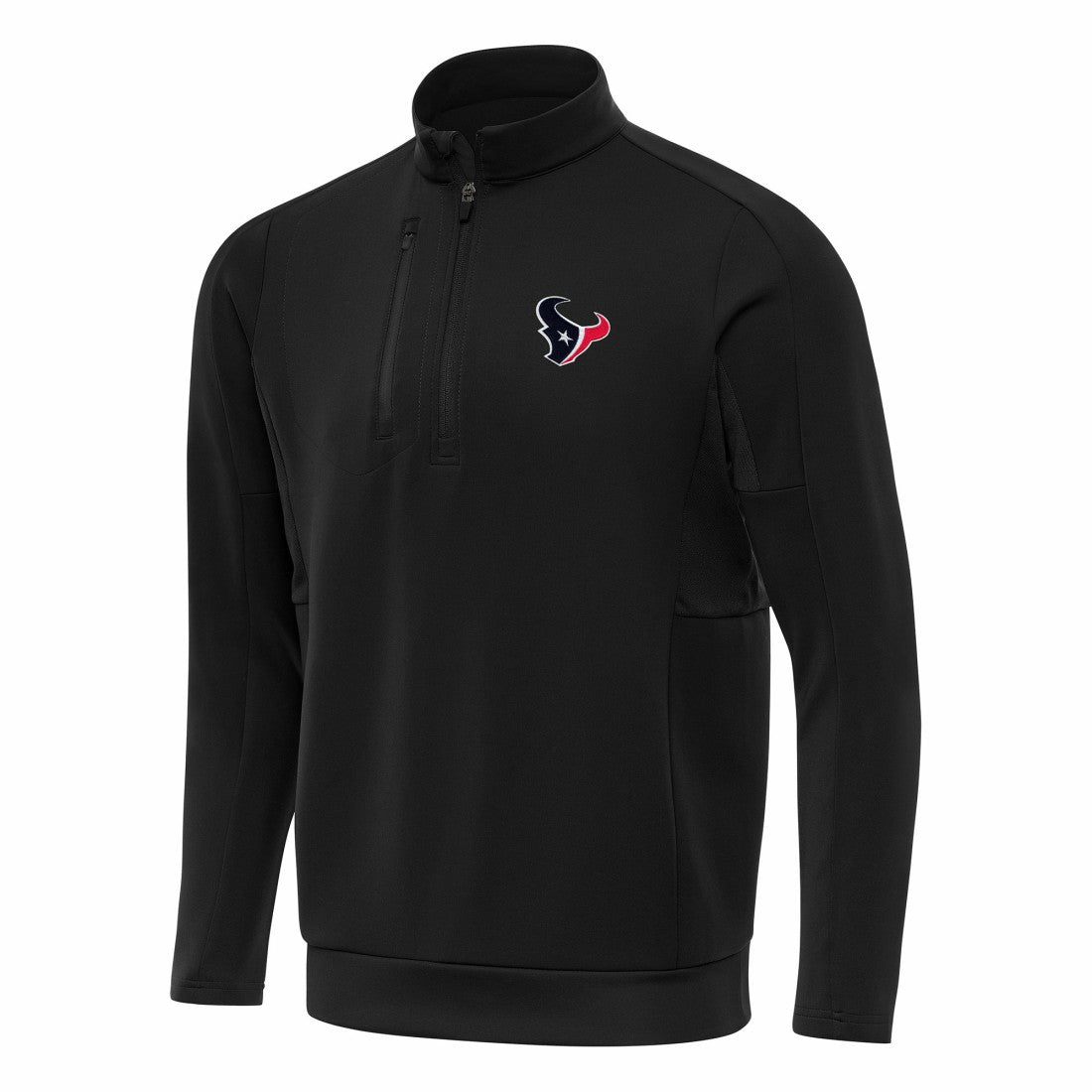 Houston Texans Antigua Generation Quarter-Zip Pullover Top Black