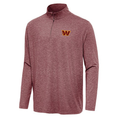 Washington Commanders Antigua Hunk Quarter-Zip Jacket Heather Burgundy