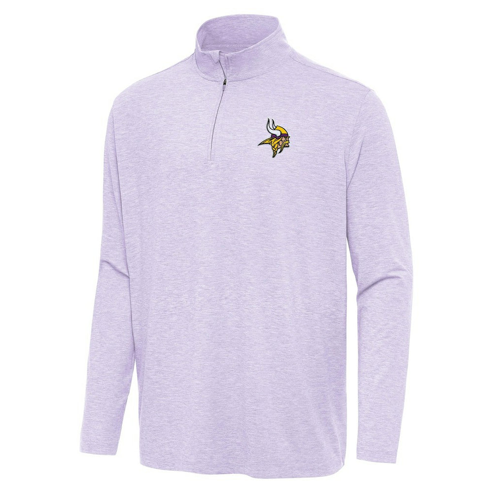 Minnesota Vikings Antigua Hunk Quarter-Zip Jacket Lavender